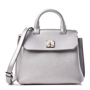 MCM Milla mini crossbody silver handbag
